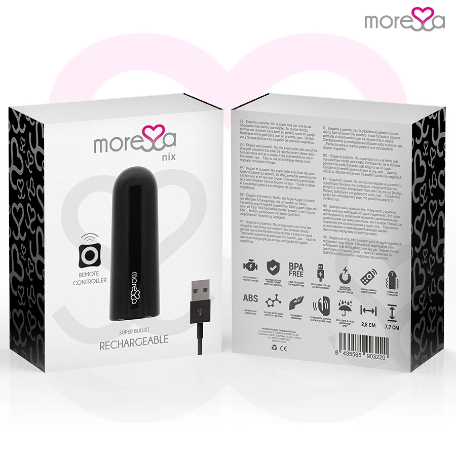 MORESSA - TELECOMANDO VIBRATORE NIX NERO
